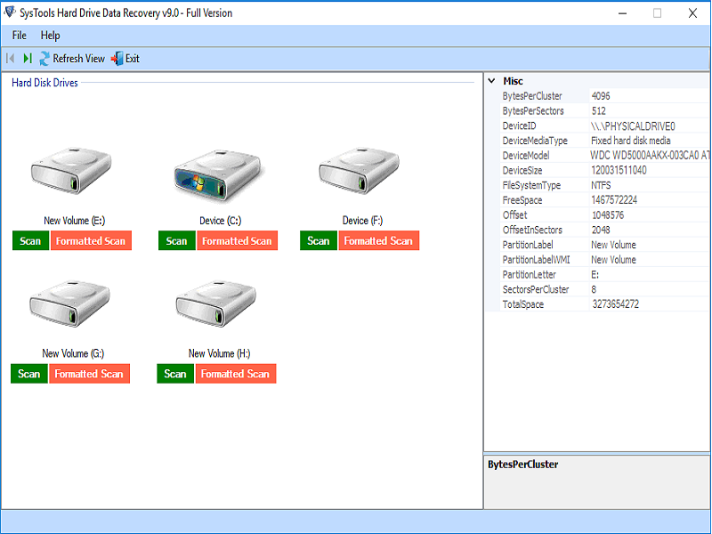 recover files from formatted HDD