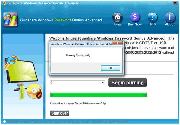 user guide burning successfully