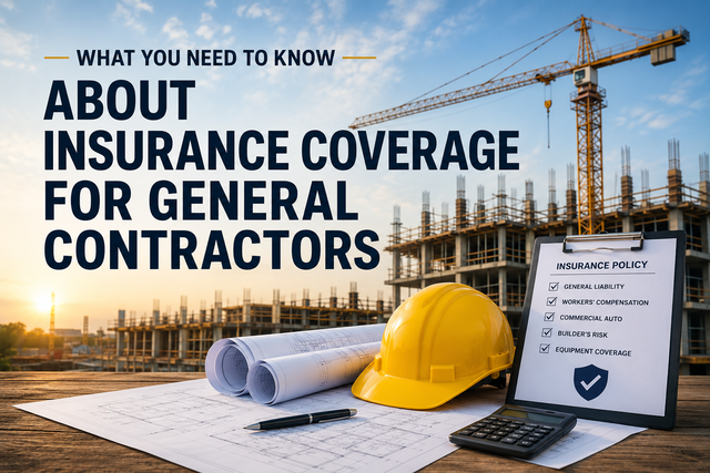 What You Need to Know About Insurance Coverage for General Contractors