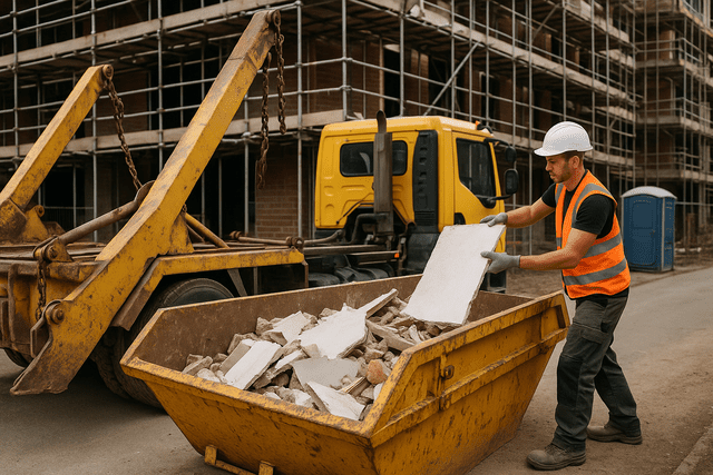 wait and load skips for construction cleanups