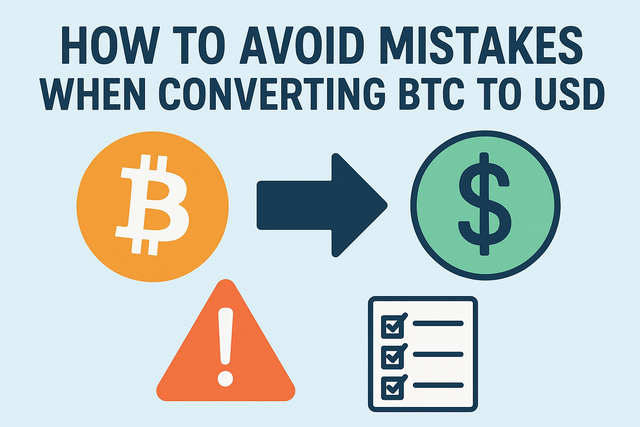 Avoid Mistakes When Converting BTC to USD