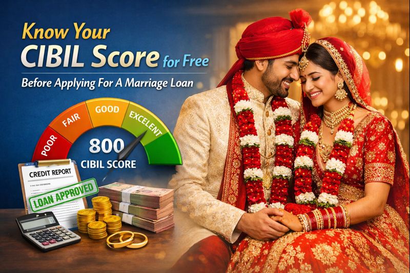 Know Your CIBIL Score for Free Before Applying For A Marriage Loan