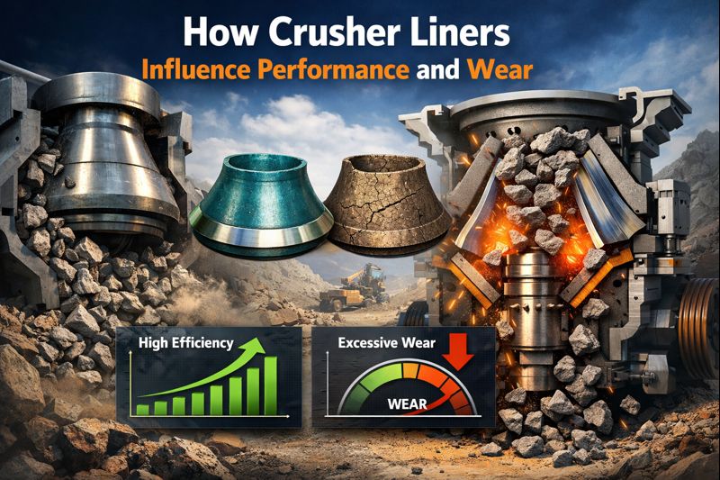 Crusher Liners Influence Performance and Wear