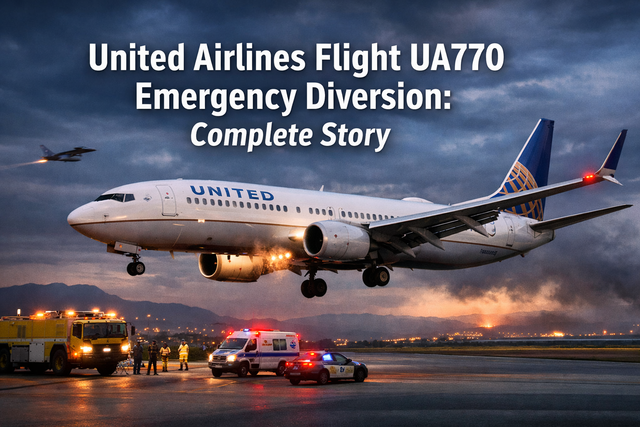 United Airlines Flight UA770 Emergency Diversion