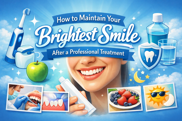 How to Maintain Your Brightest Smile After a Professional Treatment