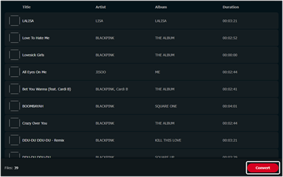 Start the Conversion