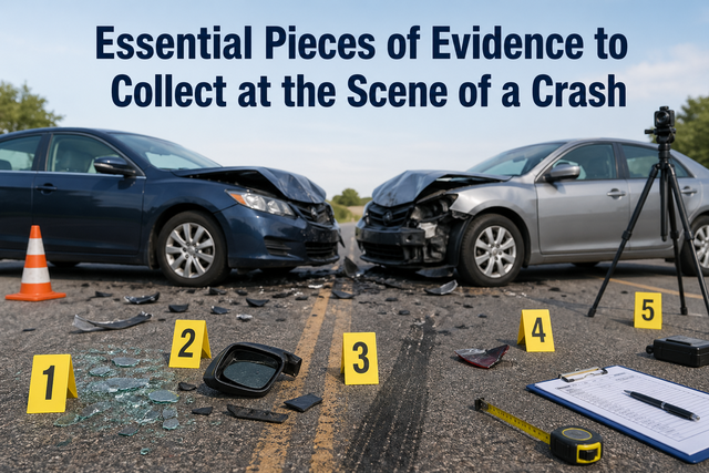 Essential Pieces of Evidence to Collect at the Scene of a Crash