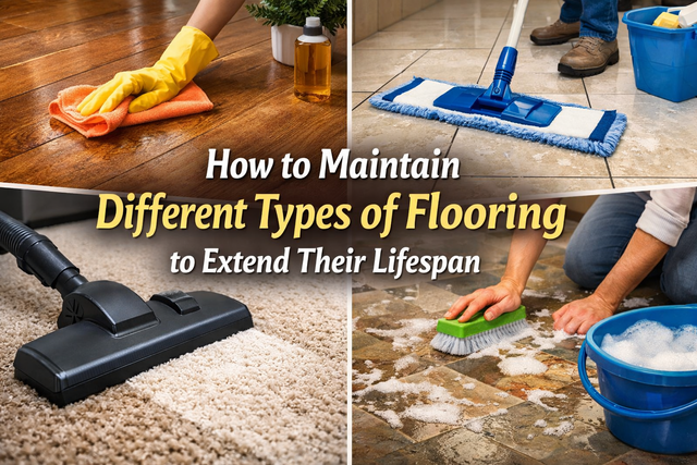 How to Maintain Different Types of Flooring to Extend Their Lifespan