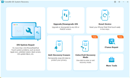 Steps to use TunesKit iOS System Recovery