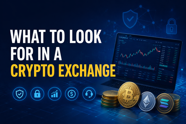 What to Look for in a Crypto Exchange