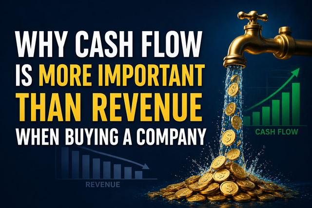 Why Cash Flow Is More Important Than Revenue When Buying a Company