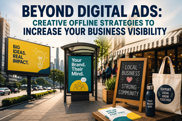 Beyond Digital Ads Creative Offline Strategies to Increase Your Business Visibility