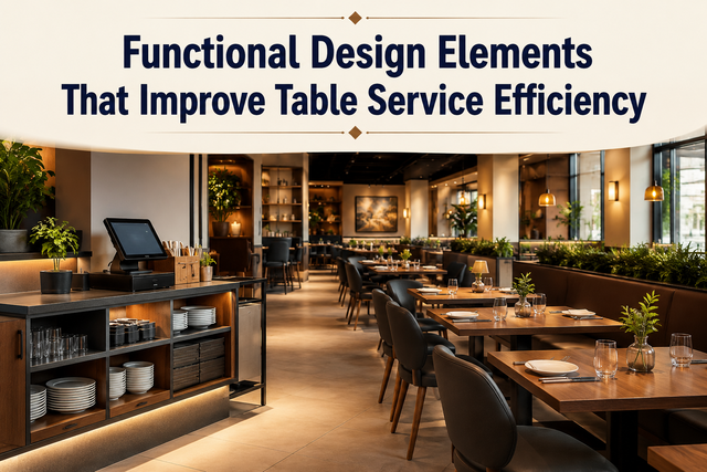 Functional Design Elements That Improve Table Service Efficiency