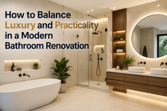How to Balance Luxury and Practicality in a Modern Bathroom Renovation