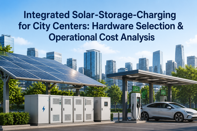 Integrated Solar-Storage-Charging for City Centers