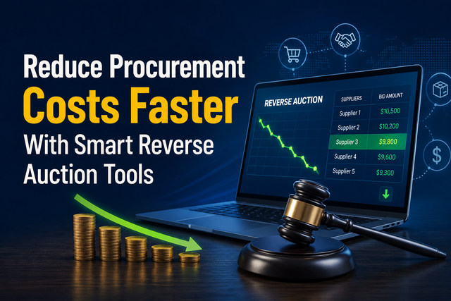 Reduce Procurement Costs Faster With Smart Reverse Auction Tools