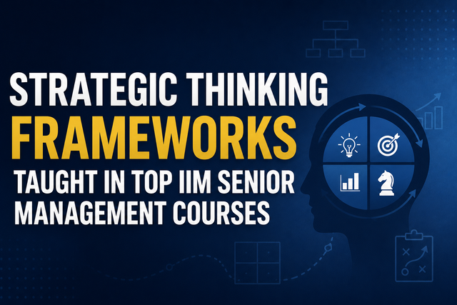 Strategic Thinking Frameworks Taught in Top IIM Senior Management Courses