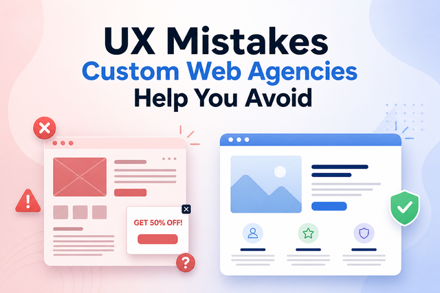 UX Mistakes Custom Web Agencies Help You Avoid
