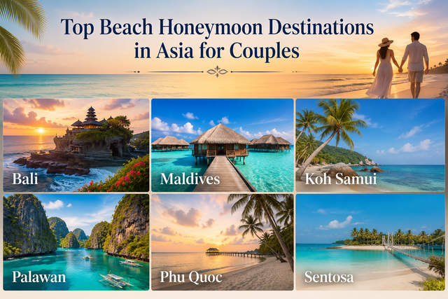 Beach Honeymoon Destinations in Asia for Couples
