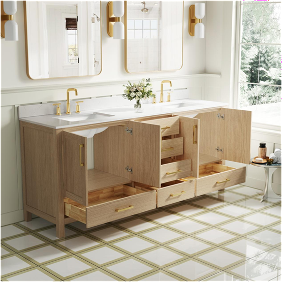 Colors Pair Best with Light Wood Vanities for Bathrooms