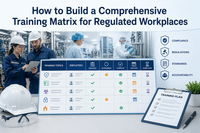 How to Build a Comprehensive Training Matrix for Regulated Workplaces