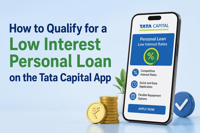 How to Qualify for a Low Interest Personal Loan on the Tata Capital App