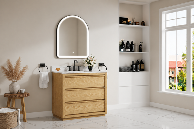 What Colors Pair Best with Light Wood Vanities for Bathrooms