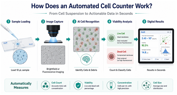 how automated cell counter work