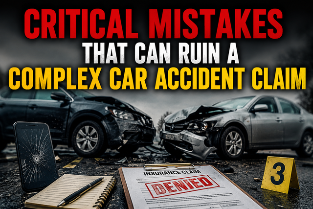 Critical Mistakes That Can Ruin a Complex Car Accident Claim