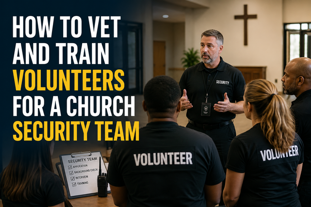 How to Vet and Train Volunteers for a Church Security Team