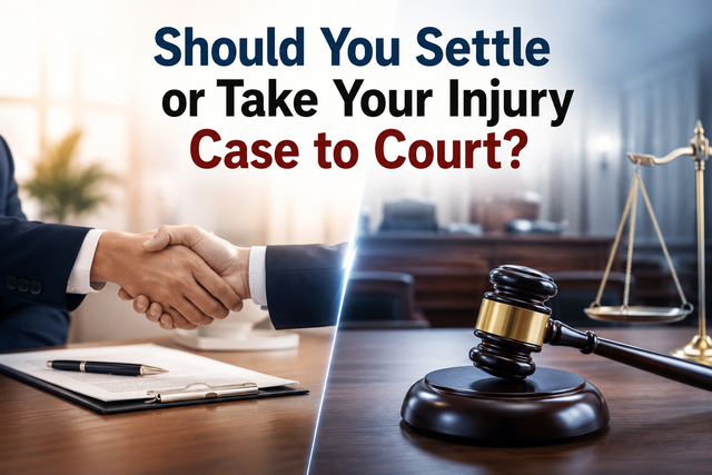 Should You Settle or Take Your Injury Case to Court