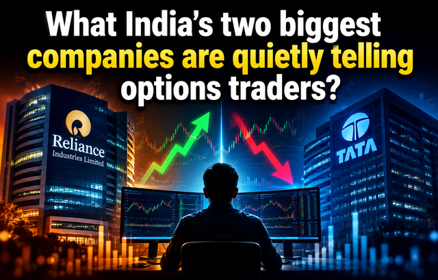 What India's two biggest companies are quietly telling options traders