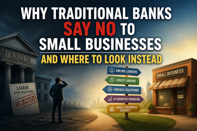 Why Traditional Banks Say No to Small Businesses and Where to Look Instead