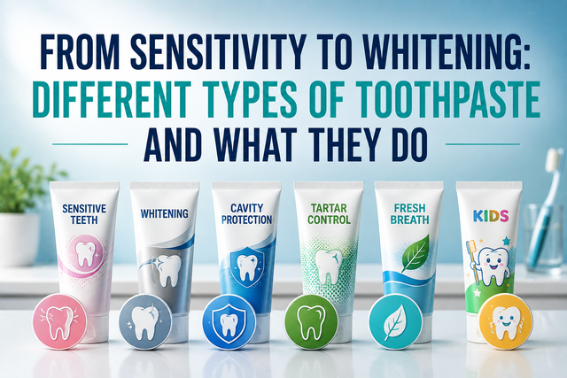 From Sensitivity to Whitening Different Types of Toothpaste and What They Do